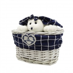 4er Set LB9092 Aufbewahrungsbox Deko Bad Küche Weidenkorb