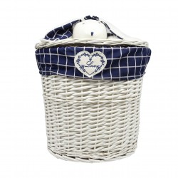 4er Set LB9092 Aufbewahrungsbox Deko Bad Küche Weidenkorb