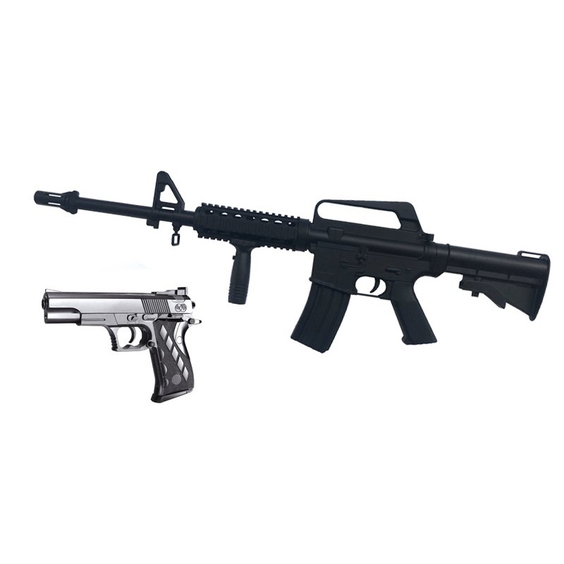 Softair Gewehr + Pistole 9901 aus Plastik