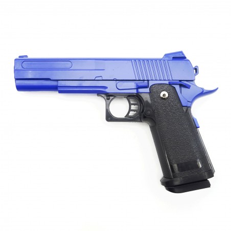 Rayline Softair Pistole RV19 blue Metall, 6mm Kaliber 0,5 Joule ab 14 Jahre
